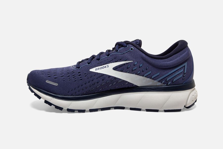 Brooks Ghost 13 Road Running Shoes Mens Navy/Silver 413267-KMB